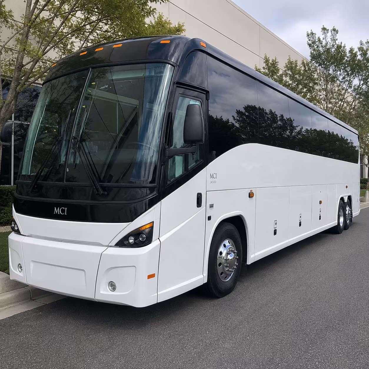 charter bus shuttle service for warehouse and distribution groups