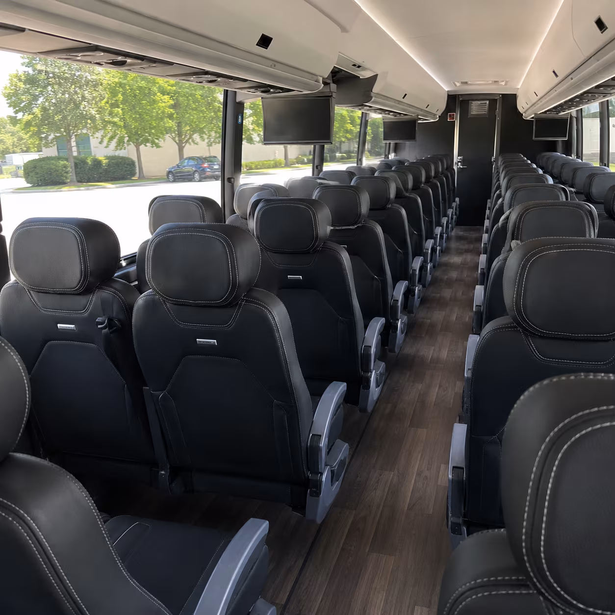 downey charter bus rental inside