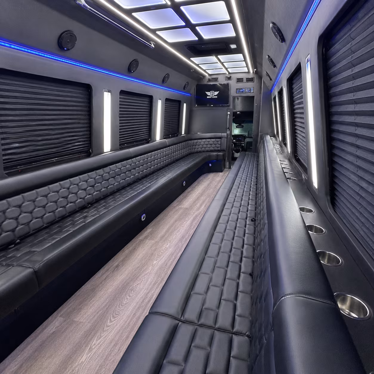 downey party bus rentals inside